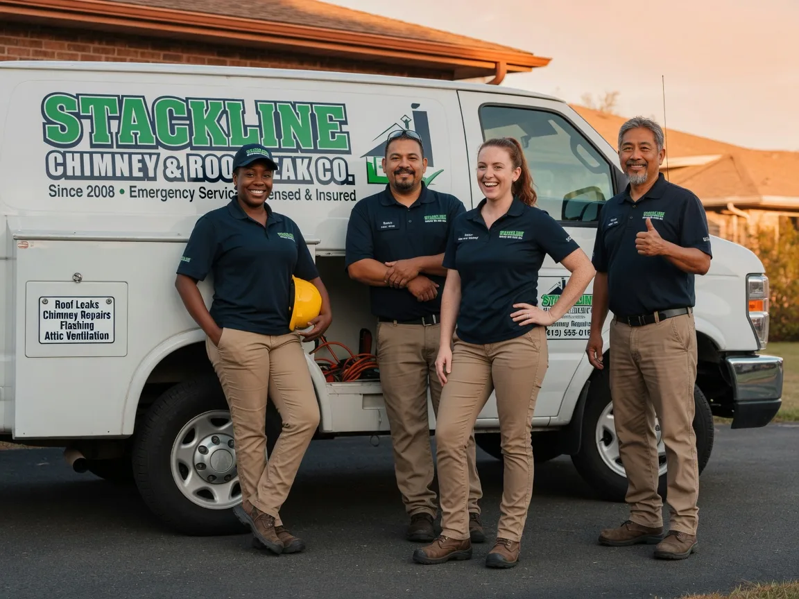 Chimney flashing repair company in Meridian, TX